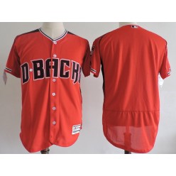 MLB Arizona Diamondbacks Blank 2017 Red Stitched Majestic Flex Base Men Jersey