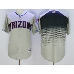 MLB Arizona Diamondbacks Blank Retired Gray Capri 2016 Flexbase Majestic Baseball Men Jersey