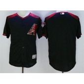 MLB Arizona Diamondbacks Blank Retired Road Black Brick 2016 Flexbase Majestic Baseball Men Jersey