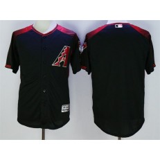 MLB Arizona Diamondbacks Blank Retired Road Black Brick 2016 Flexbase Majestic Baseball Men Jersey