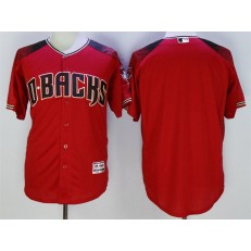 MLB Arizona Diamondbacks Blank Retired Road Red Brick 2016 Flexbase Majestic Baseball Men Jersey
