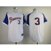 MLB Atlanta Braves 3 Dale Murphy White 1974 Throwback Cool Base Men Jersey