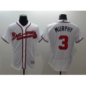 MLB Atlanta Braves 3 Dale Murphy White Home 2016 Flexbase Stitched Baseball Men Jersey