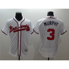 MLB Atlanta Braves 3 Dale Murphy White Home 2016 Flexbase Stitched Baseball Men Jersey