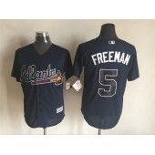 MLB Atlanta Braves 5 Freddie Freeman Blue 2016 Cool Base Men Jersey
