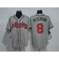 MLB Atlanta Braves 8 Jace  Peterson Grey 2016 Cool Base Men Jersey