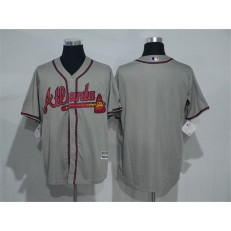 MLB Atlanta Braves Blank Grey 2016 Cool Base Men Jersey