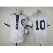MLB Chicago Cubs 10 Ron Santo 1909 White Pullover Men Jersey