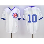 MLB Chicago Cubs 10 Ron Santo White 1988 Turn Back The Clock Men Jersey