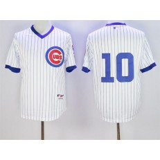 MLB Chicago Cubs 10 Ron Santo White 1988 Turn Back The Clock Men Jersey