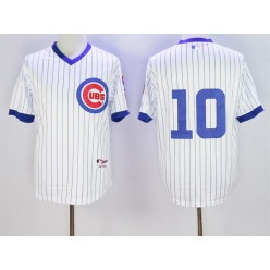 MLB Chicago Cubs 10 Ron Santo White 1988 Turn Back The Clock Men Jersey