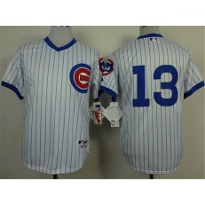 MLB Chicago Cubs 13 1988 White Pullover Stitched Throwback Mitchell & Ness Men Jersey