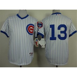 MLB Chicago Cubs 13 1988 White Pullover Stitched Throwback Mitchell & Ness Men Jersey