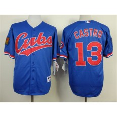 MLB Chicago Cubs 13 Blue 1994 Turn Back The Clock Men Jersey