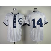 MLB Chicago Cubs 14 Ernie Banks 1909 White Pullover Men Jersey