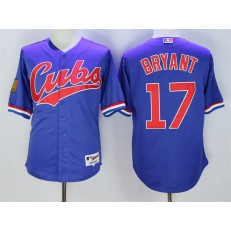 MLB Chicago Cubs 17 Kris Bryant Blue 1994 Turn Back The Clock Men Jersey
