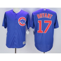 MLB Chicago Cubs 17 Kris Bryant Blue Cool Base Men Jersey