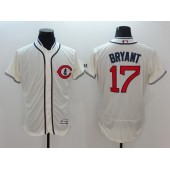 MLB Chicago Cubs 17 Kris Bryant Cream Flexbase Majestic 1929 Collection Men Jersey