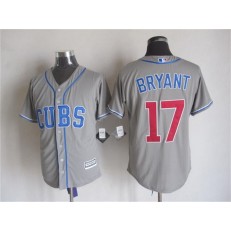 MLB Chicago Cubs 17 Kris Bryant Gray Alternate 2015 Cool Base Men Jersey