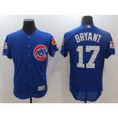 MLB Chicago Cubs 17 Kris Bryant Royal Blue 2017 Spring Training Stitched Majestic Flex Base Men Jersey