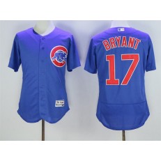 MLB Chicago Cubs 17 Kris Bryant Royal Blue Stitched 2016 Majestic Flex Base Men Jersey