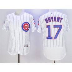MLB Chicago Cubs 17 Kris Bryant White Home 100th Anniversary 2016 Flexbase Majestic Baseball Men Jersey