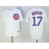 MLB Chicago Cubs 17 Kris Bryant White Home Stitched 2016 Majestic Cool Base Men Jersey