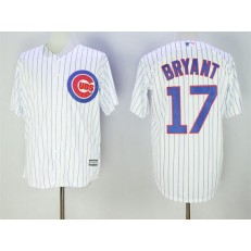 MLB Chicago Cubs 17 Kris Bryant White Home Stitched 2016 Majestic Cool Base Men Jersey