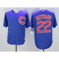 MLB Chicago Cubs 22 Jason Heyward Blue Cool Base Men Jersey