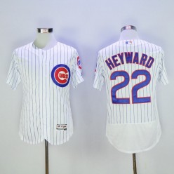 MLB Chicago Cubs 22 Jason Heyward White Home 100th Anniversary 2016 Flexbase Majestic Baseball Men Jersey