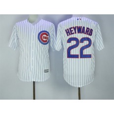 MLB Chicago Cubs 22 Jason Heyward White Home Stitched 2016 Majestic Cool Base Men Jersey