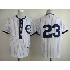 MLB Chicago Cubs 23 Ryne Sandberg 1909 White Pullover Men Jersey
