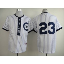 MLB Chicago Cubs 23 Ryne Sandberg 1909 White Pullover Men Jersey