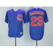 MLB Chicago Cubs 23 Ryne Sandberg Blue Cool Base Men Jersey