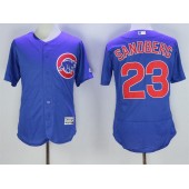 MLB Chicago Cubs 23 Ryne Sandberg Royal Blue Stitched 2016 Majestic Flex Base Men Jersey
