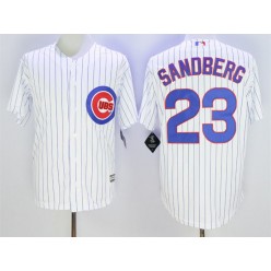 MLB Chicago Cubs 23 Ryne Sandberg White Home Stitched 2016 Majestic Cool Base Men Jersey