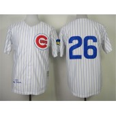 MLB Chicago Cubs 26 Billy Williams No Name 1969 White Throwback Men Jersey