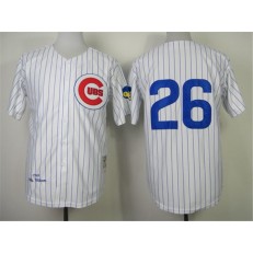 MLB Chicago Cubs 26 Billy Williams No Name 1969 White Throwback Men Jersey