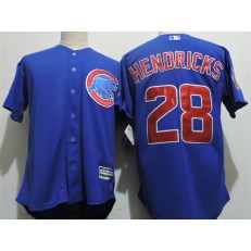 MLB Chicago Cubs 28 Kyle Hendricks Blue Cool Base Men Jersey