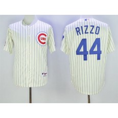 MLB Chicago Cubs 44 Anthony Rizzo 1969 Cream Pullover Men Jersey