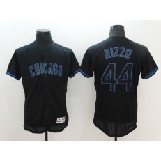 MLB Chicago Cubs 44 Anthony Rizzo Black Fashion Flexbase Authentic Collection Stitched Men Jersey