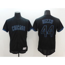 MLB Chicago Cubs 44 Anthony Rizzo Black Fashion Flexbase Authentic Collection Stitched Men Jersey