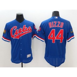 MLB Chicago Cubs 44 Anthony Rizzo Blue Flexbase Majestic 1994 Collection Men Jersey