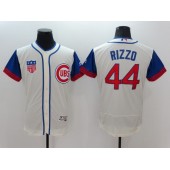 MLB Chicago Cubs 44 Anthony Rizzo Cream Flexbase Majestic 1942 Collection Men Jersey