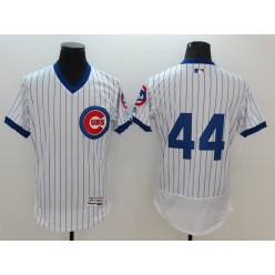 MLB Chicago Cubs 44 Anthony Rizzo No Name White Pullover 2016 Flexbase Majestic Baseball Men Jersey