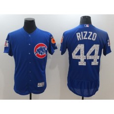 MLB Chicago Cubs 44 Anthony Rizzo Royal Blue 2017 Spring Training Stitched Majestic Flex Base Men Jersey