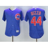 MLB Chicago Cubs 44 Anthony Rizzo Royal Blue Stitched 2016 Majestic Flex Base Men Jersey