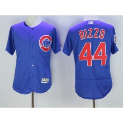 MLB Chicago Cubs 44 Anthony Rizzo Royal Blue Stitched 2016 Majestic Flex Base Men Jersey