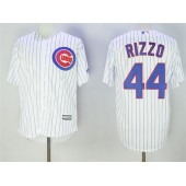 MLB Chicago Cubs 44 Anthony Rizzo White Home Stitched 2016 Majestic Cool Base Men Jersey