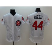 MLB Chicago Cubs 44 Anthony Rizzo White Stars & Stripes Fashion Independence Day Stitched 4Majestic Flex Base Men Jersey